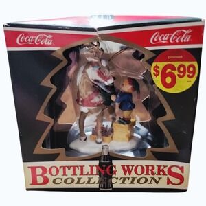 Coca-Cola‎ Bottling Works Collection "Santa's Refreshment" Christmas Ornament